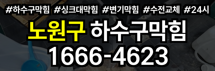 노원구 하수구 막힘