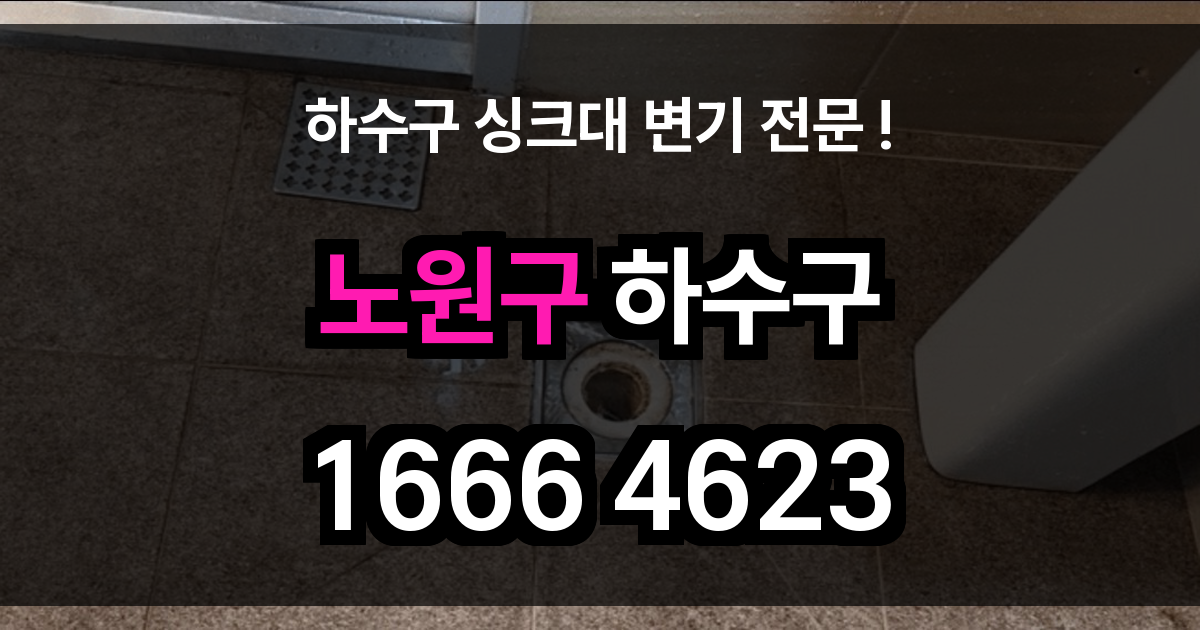 노원구 하수구 막힘