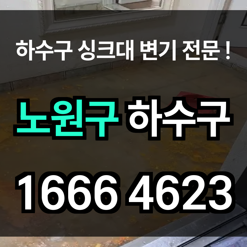 노원구 하수구 막힘