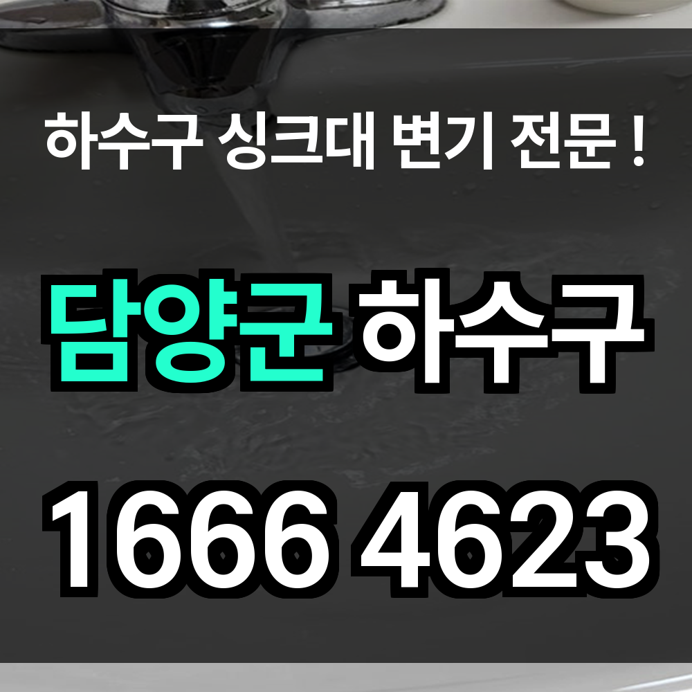 담양군 하수구 막힘