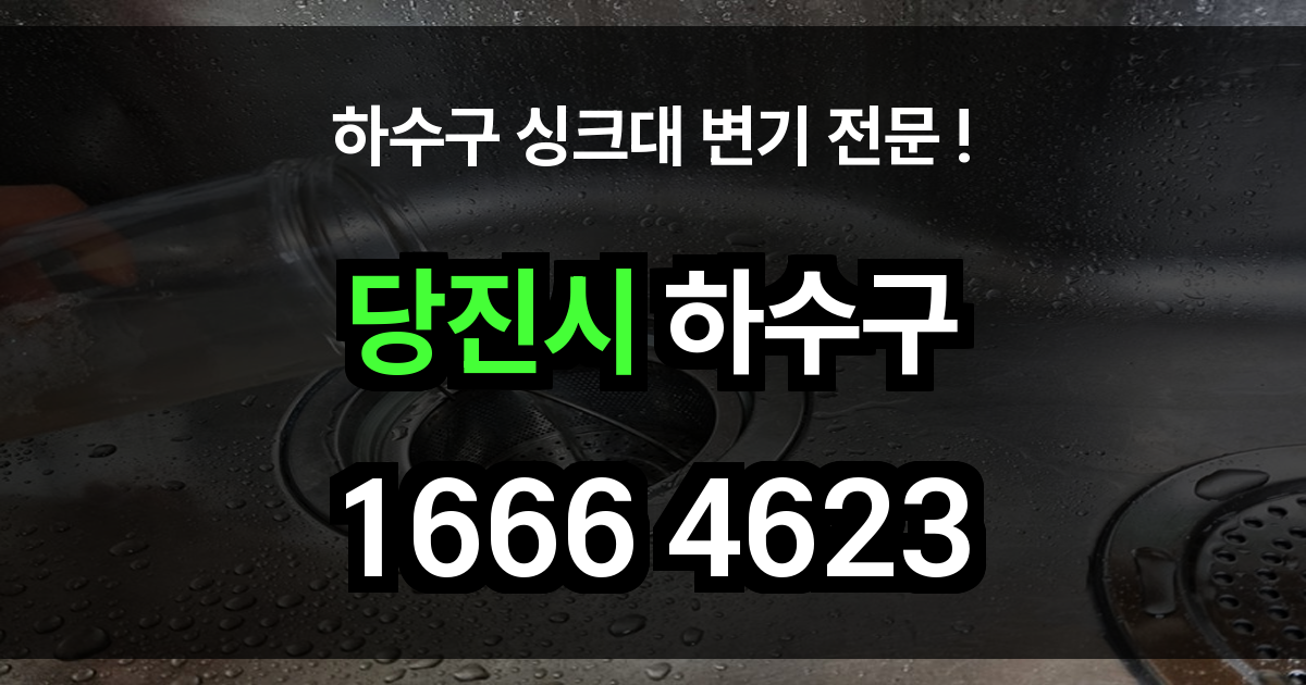 당진시 하수구 막힘