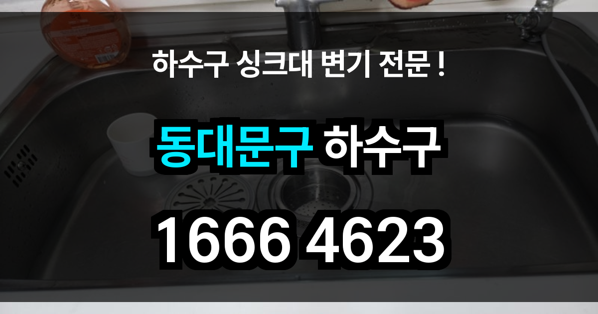 동대문 하수구 막힘
