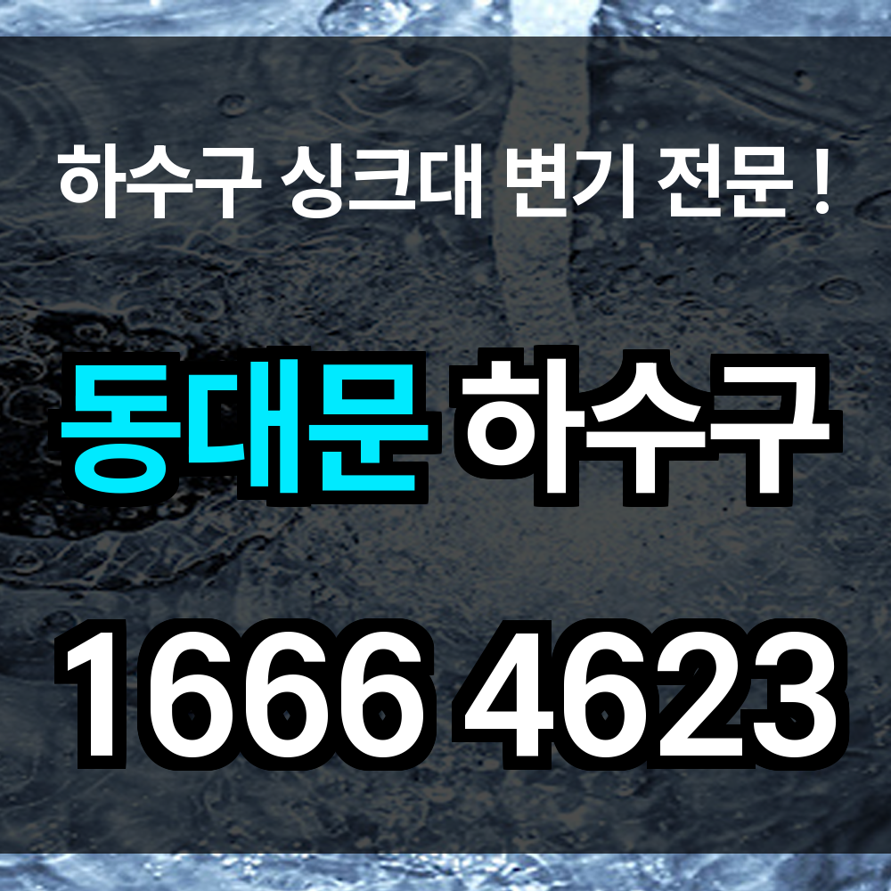 동대문 하수구 막힘