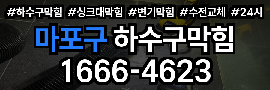 마포구 하수구 막힘
