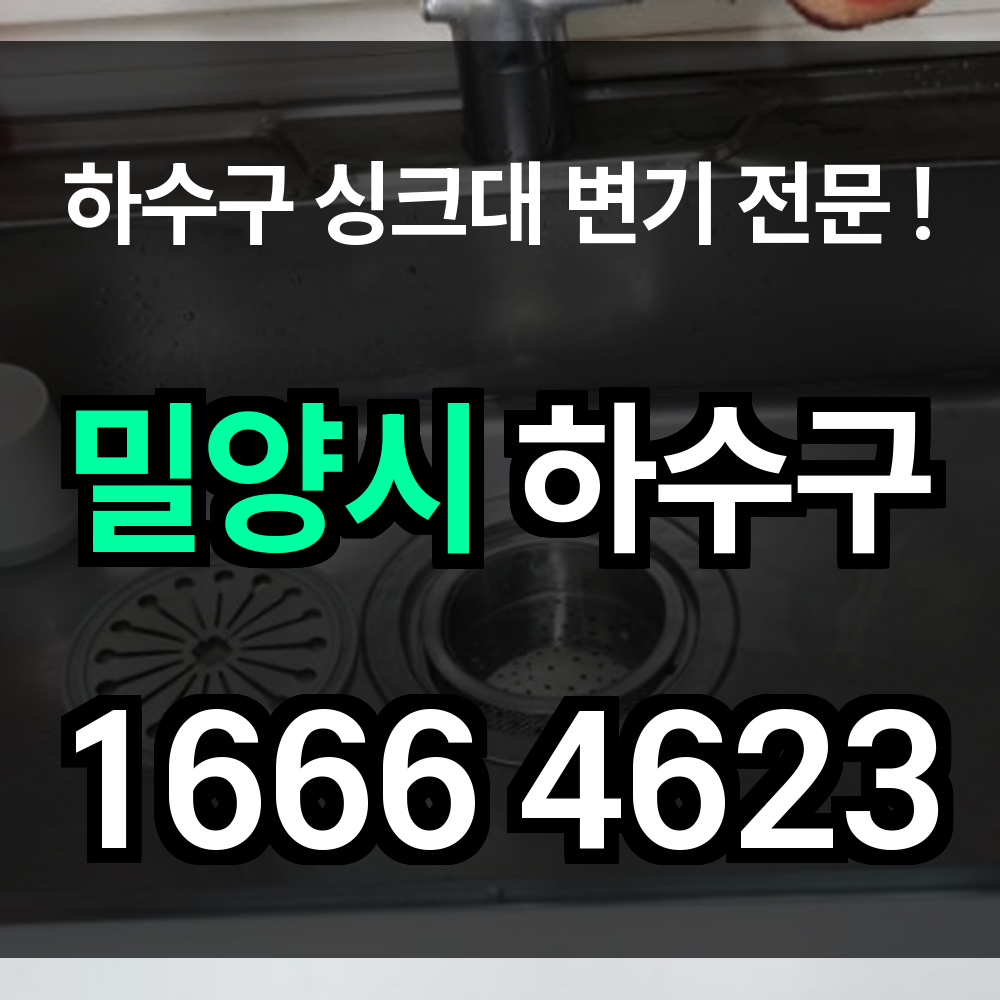밀양시 하수구 막힘