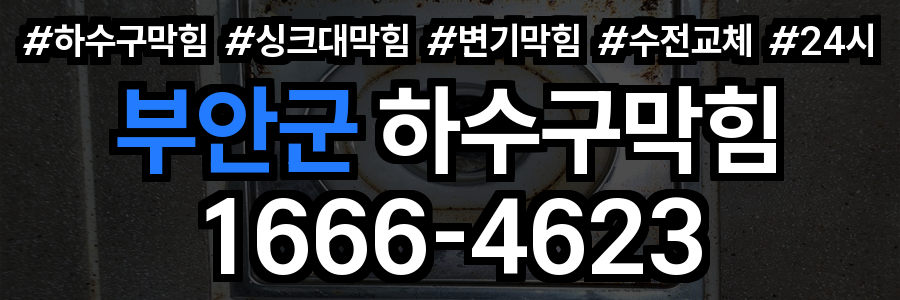 부안군 하수구 막힘