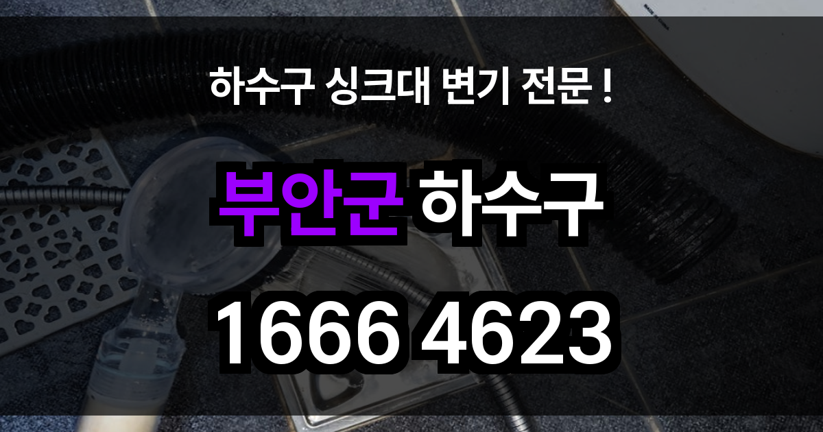 부안군 하수구 막힘