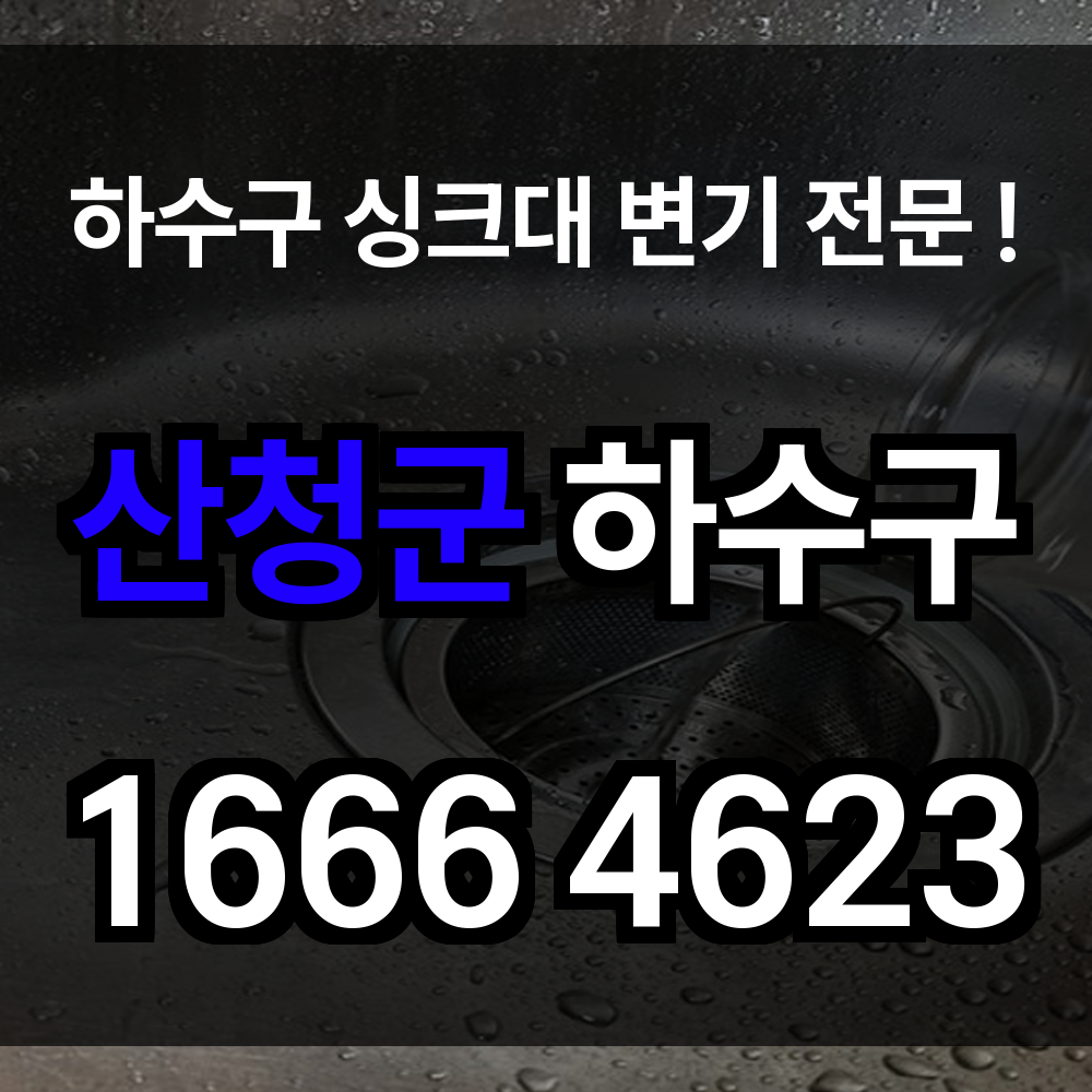 산청군 하수구 막힘