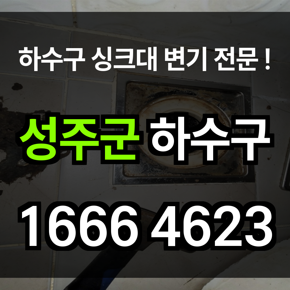 성주군 하수구 막힘