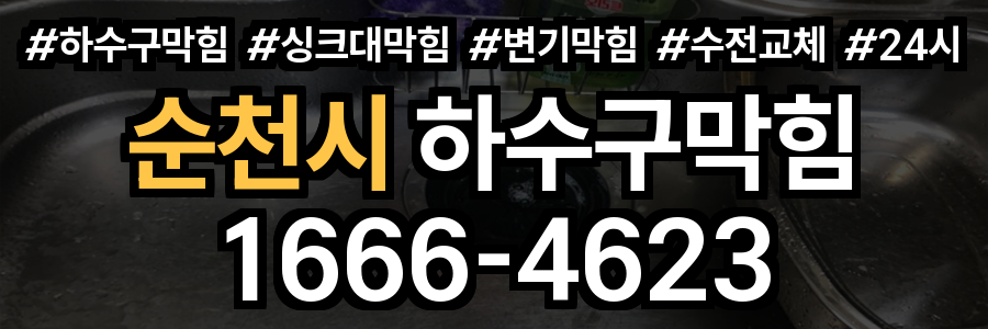 순천시 하수구 막힘