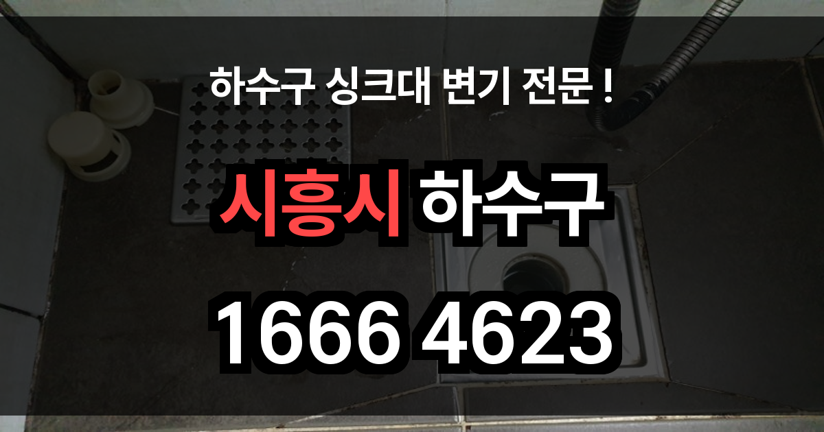 시흥시 하수구 막힘