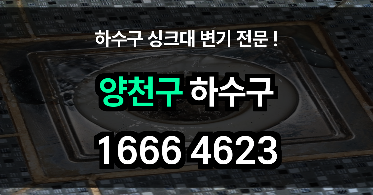 양천구 하수구 막힘