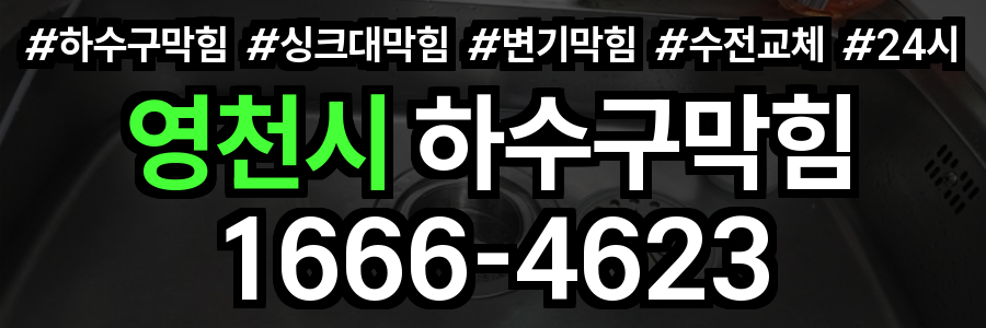 영천시 하수구 막힘
