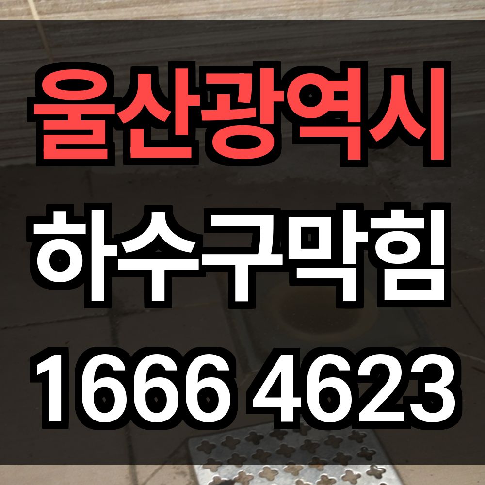 울산광역시 하수구 막힘