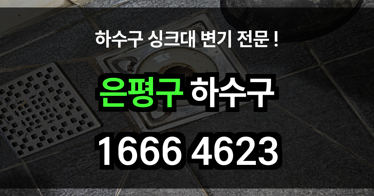 은평구 하수구 막힘