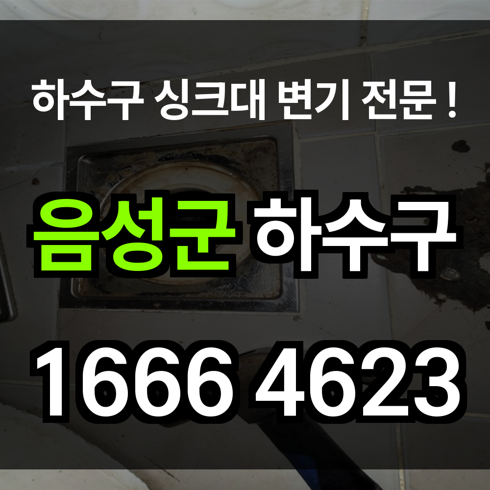 음성군 하수구 막힘