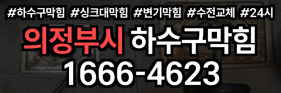 의정부시 하수구 막힘