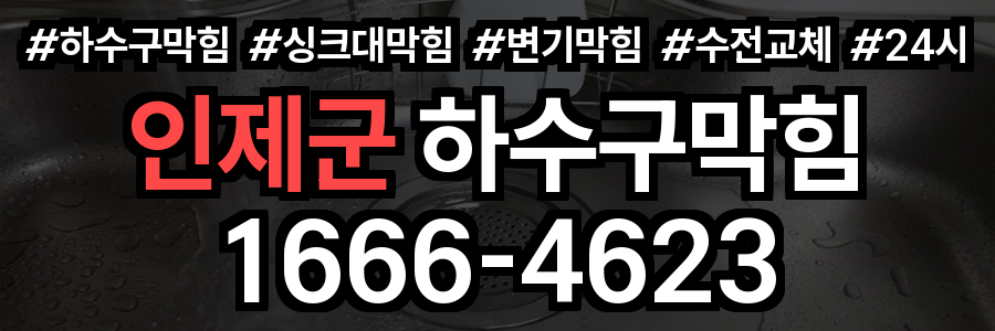 인제군 하수구 막힘