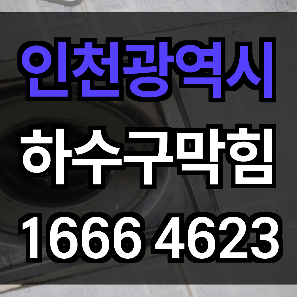 인천광역시 하수구 막힘