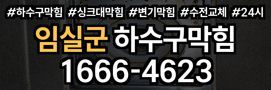 임실군 하수구 막힘