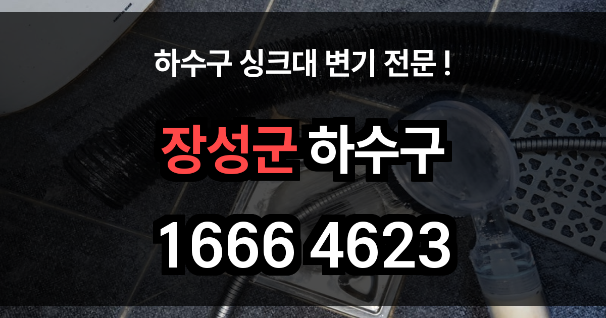 장성군 하수구 막힘