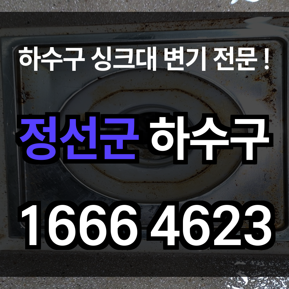 정선군 하수구 막힘