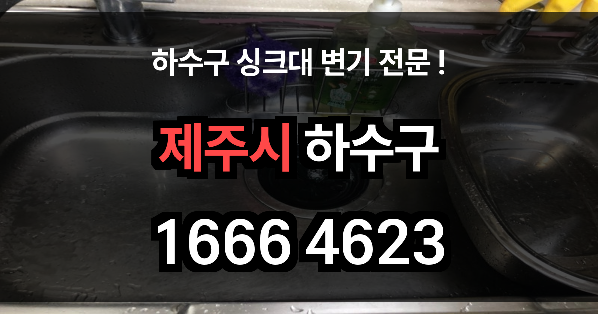 제주시 하수구 막힘