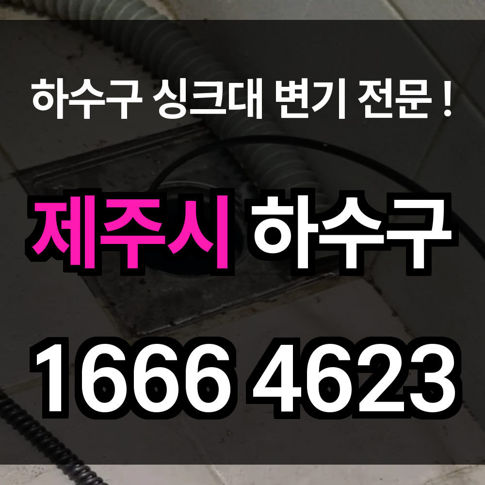 제주시 하수구 막힘