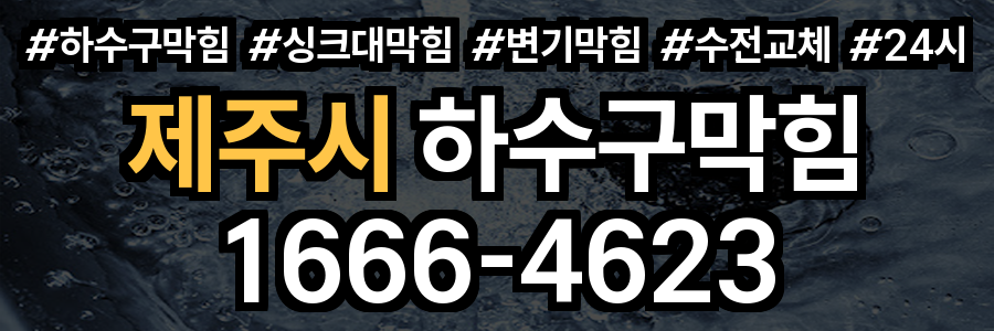 제주시 하수구 막힘