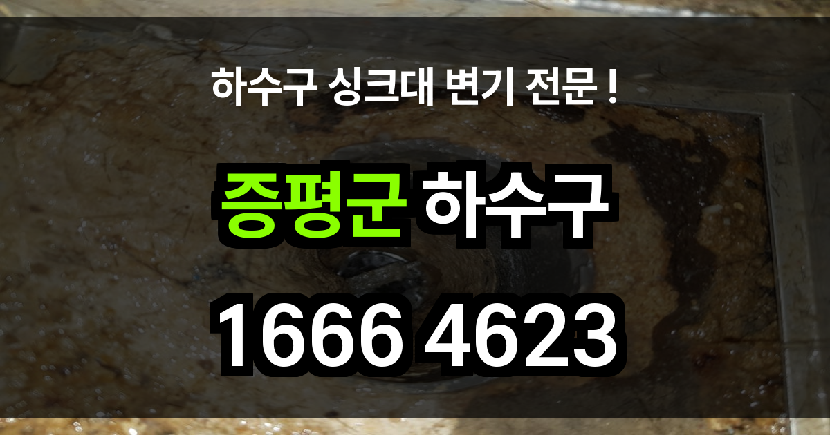 증평군 하수구 막힘