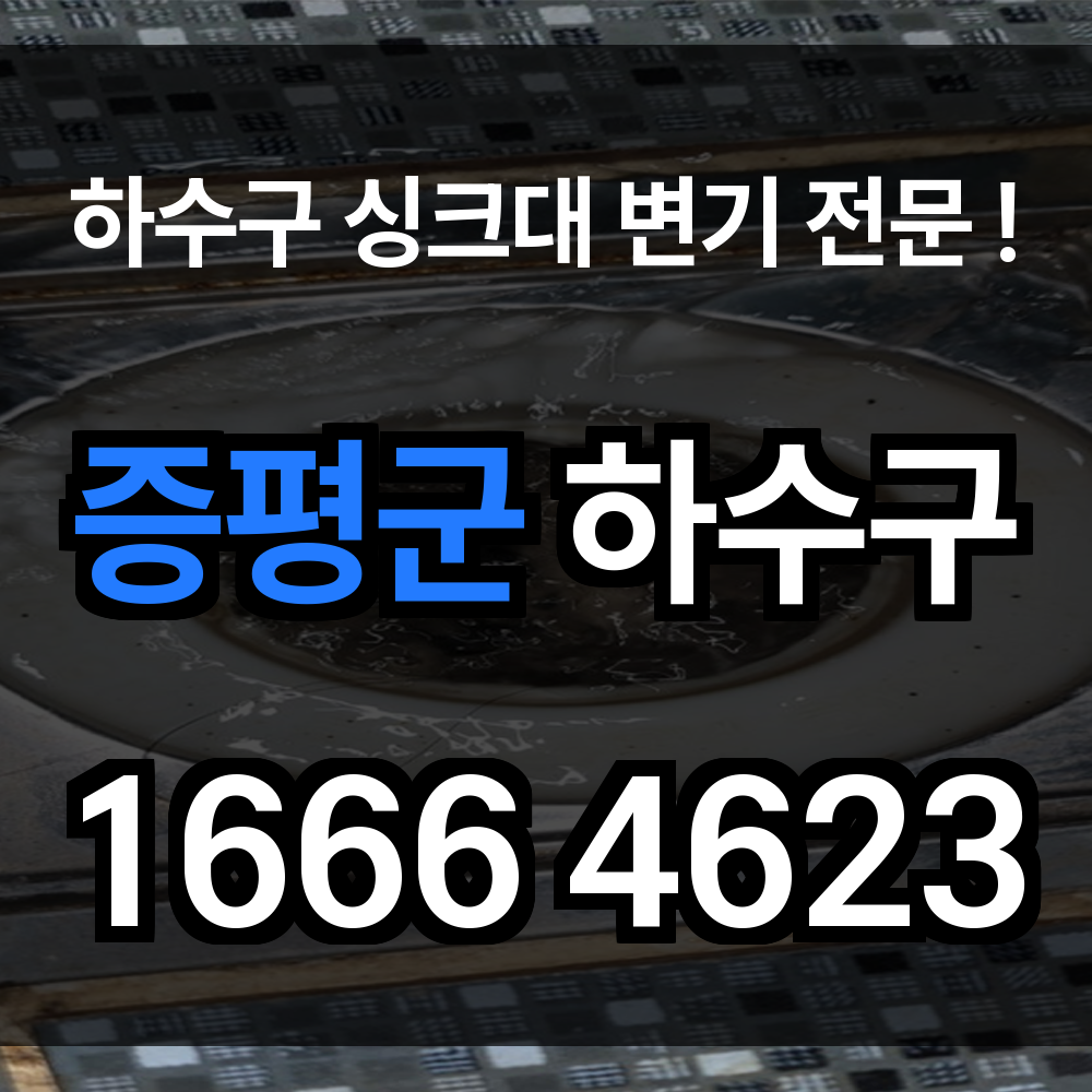 증평군 하수구 막힘