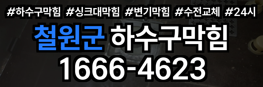 철원군 하수구 막힘
