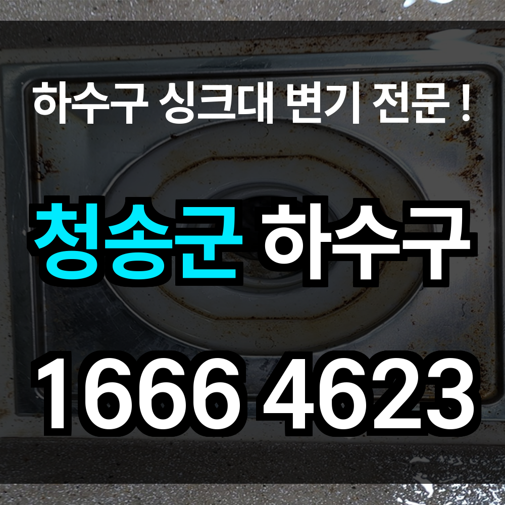 청송군 하수구 막힘