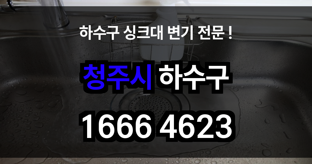 청주시 하수구 막힘