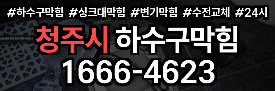 청주시 하수구 막힘
