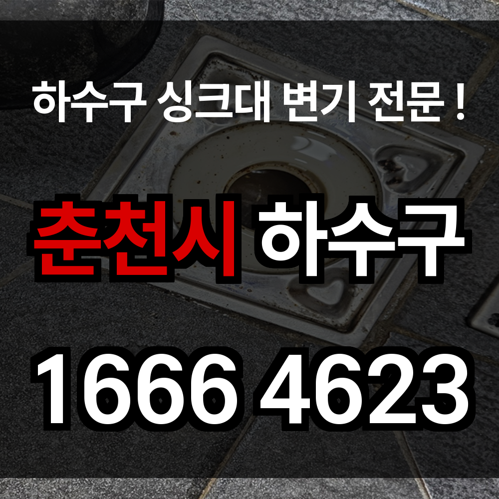 춘천시 하수구 막힘