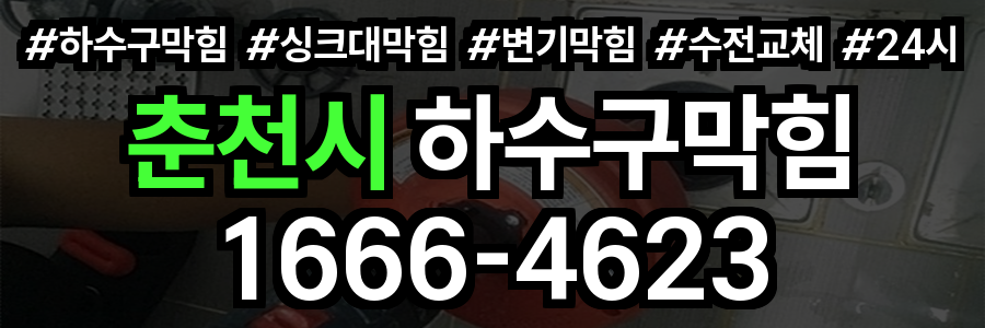 춘천시 하수구 막힘