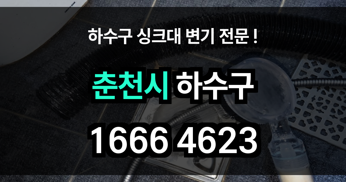 춘천시 하수구 막힘