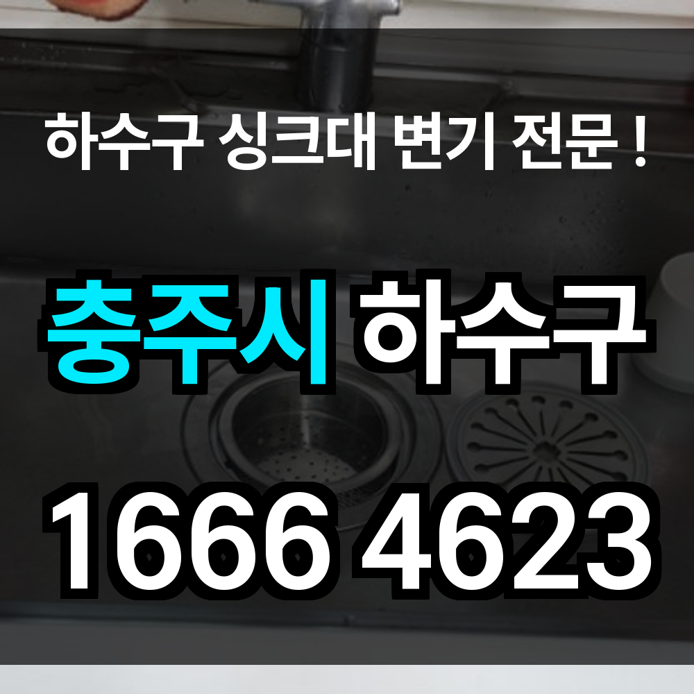 충주시 하수구 막힘