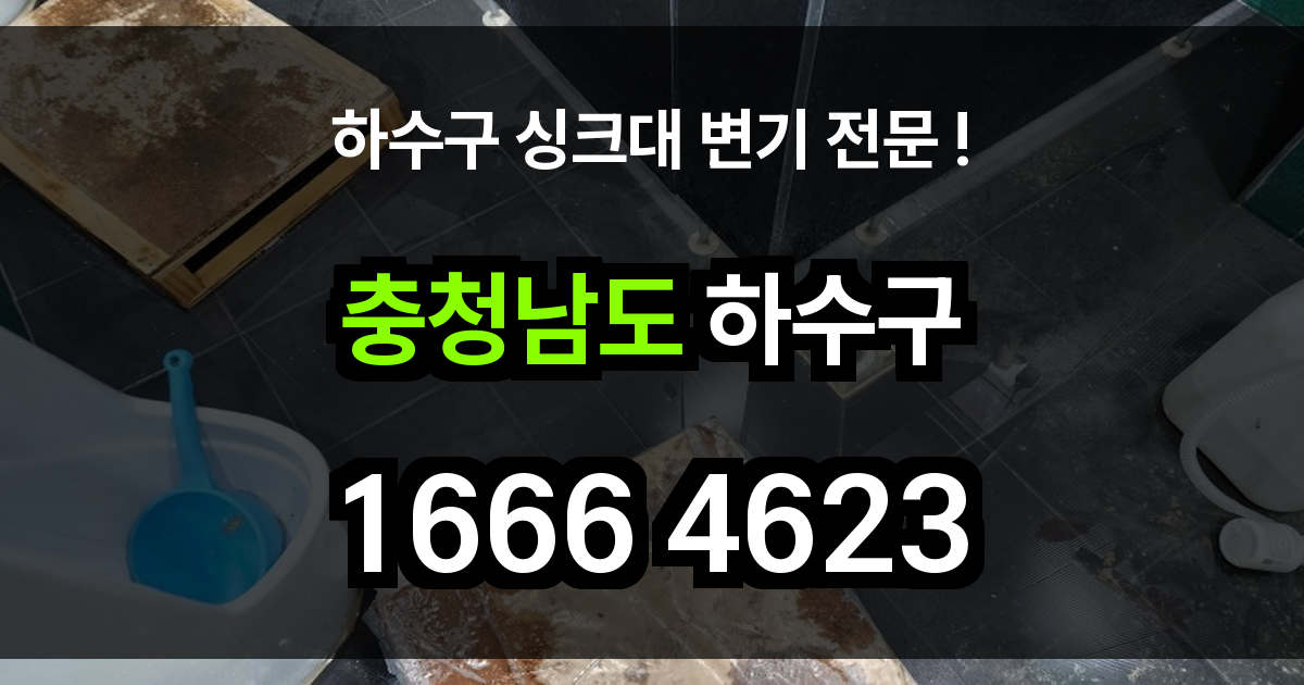 충청남도 하수구 막힘