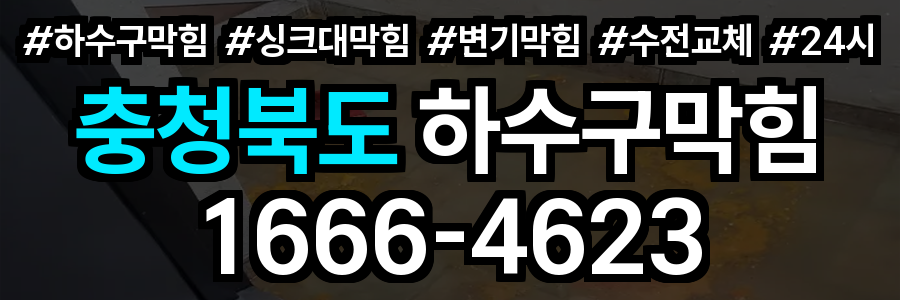 충청북도 하수구 막힘