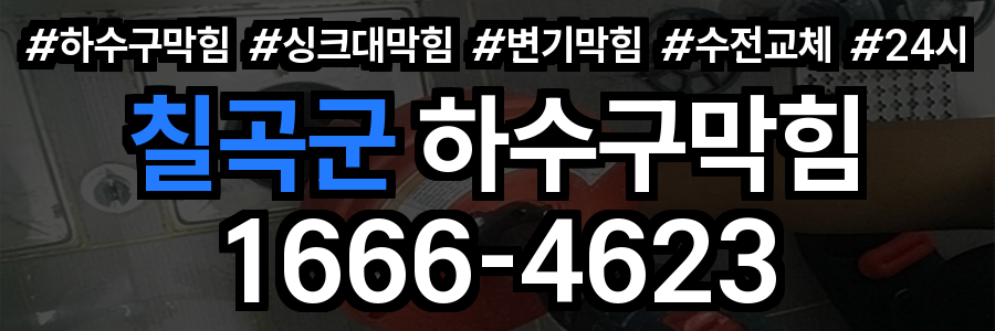 칠곡군 하수구 막힘