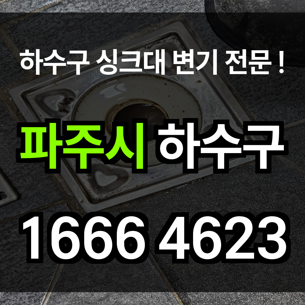 파주시 하수구 막힘