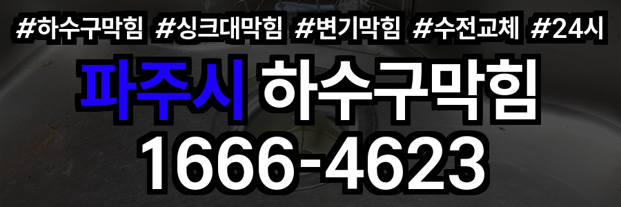 파주시 하수구 막힘