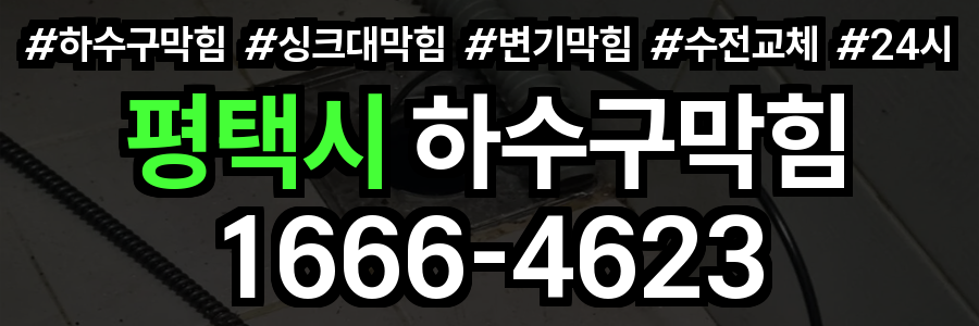 평택시 하수구 막힘