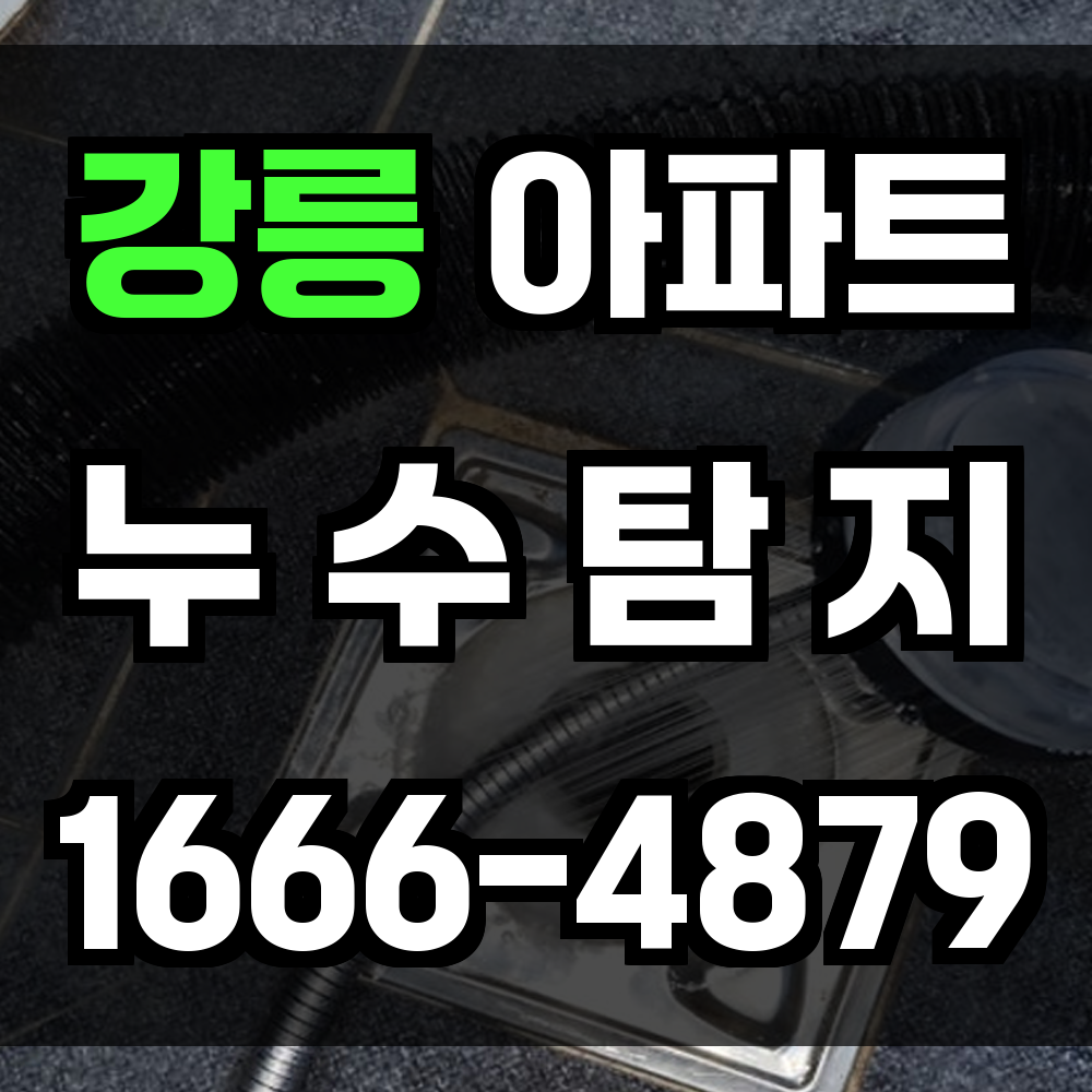 강릉 아파트 누수탐지