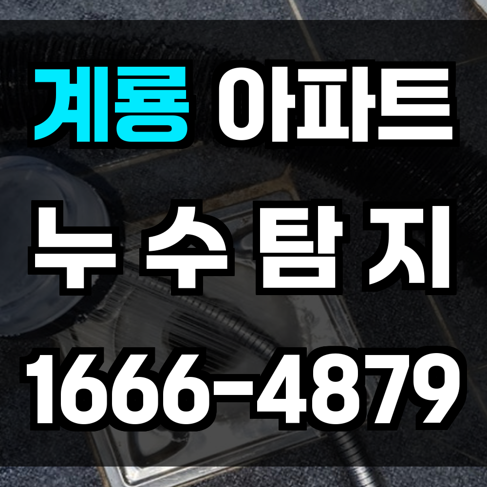 계룡 아파트 누수탐지