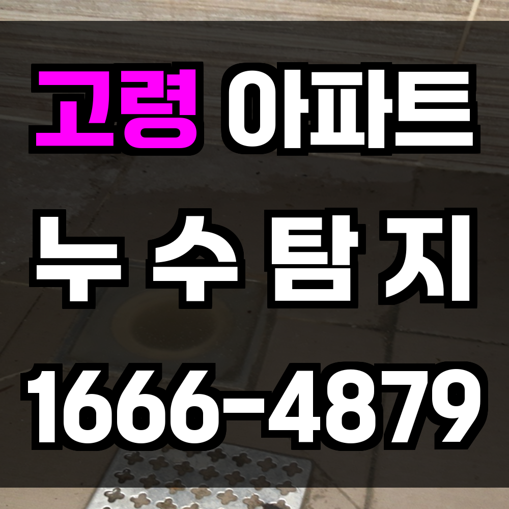 고령 아파트 누수탐지