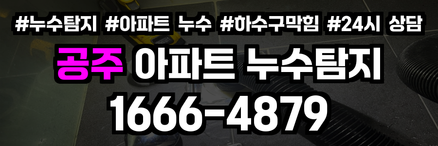 공주 아파트 누수탐지