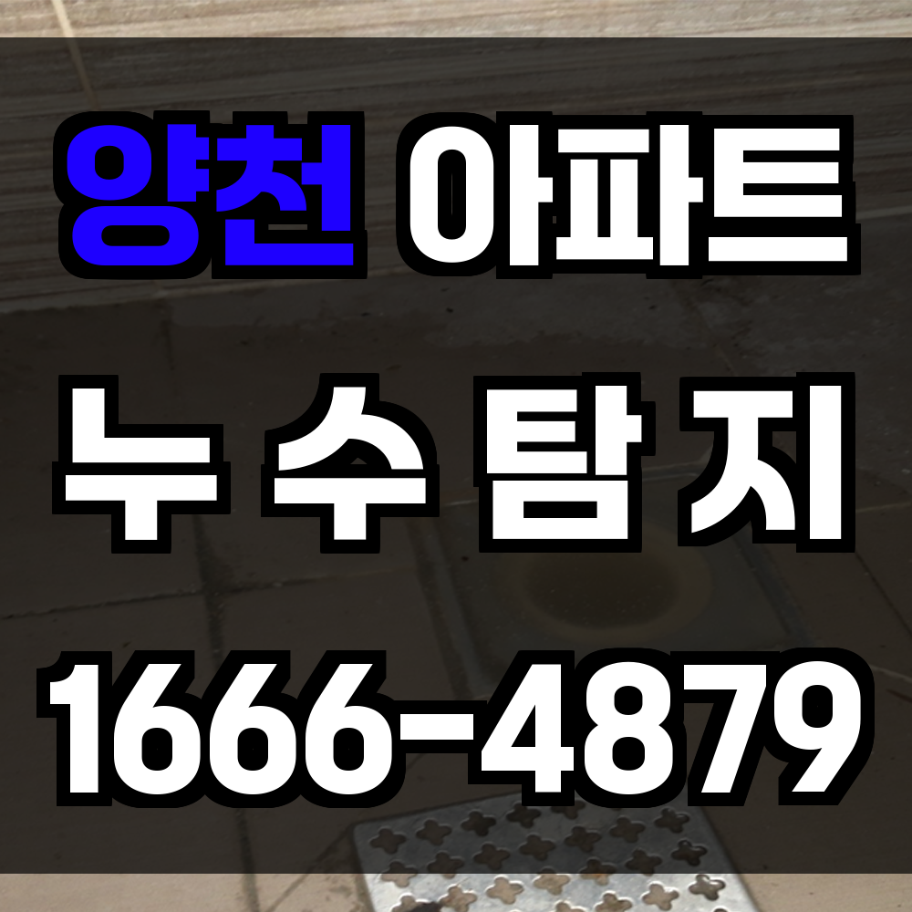 양천 아파트 누수탐지
